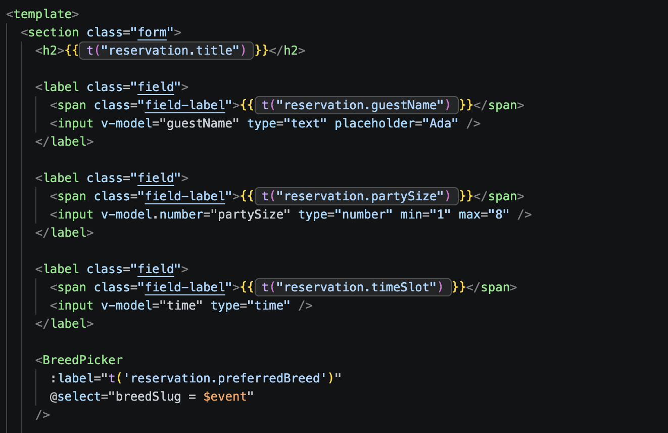 Same code with no inline previews rendered